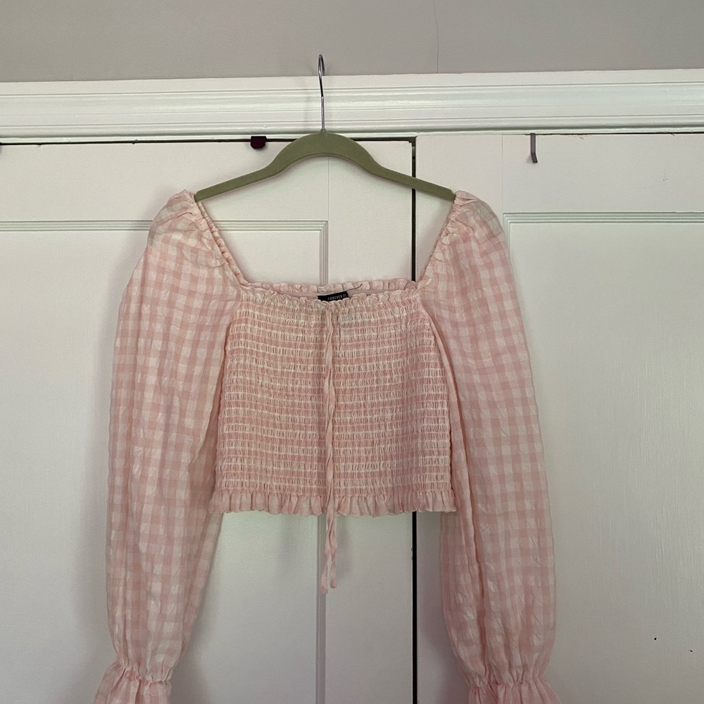 Long sleeved Gingham Too